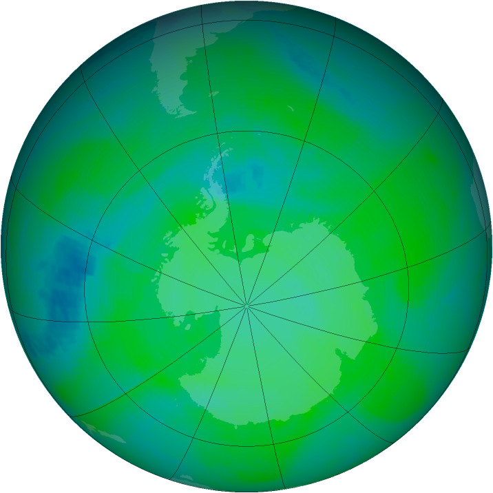 Ozone Map 1989-12-18